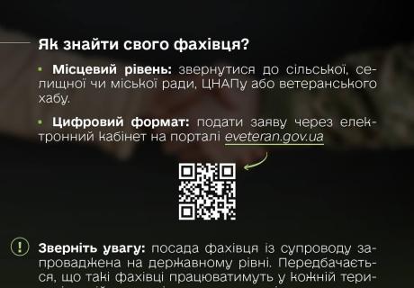 Фахівці із супроводу: як вони допомагають ветеранам та їхнім родинам